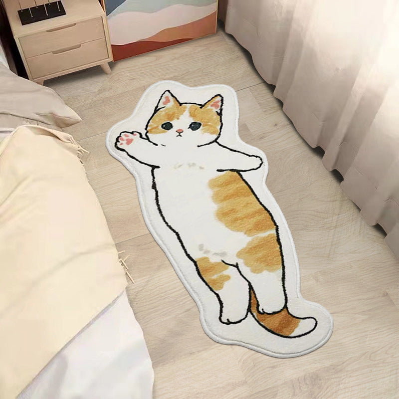 Cartoon Cute Cashmere Cat Simple Plush Floor Mat