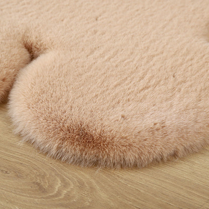 New Product Im Itation Rabbit Fur Cartoon Animal Carpet Floor Mat Door Mat