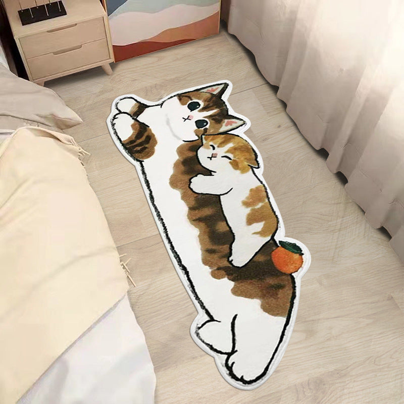 Cartoon Cute Cashmere Cat Simple Plush Floor Mat