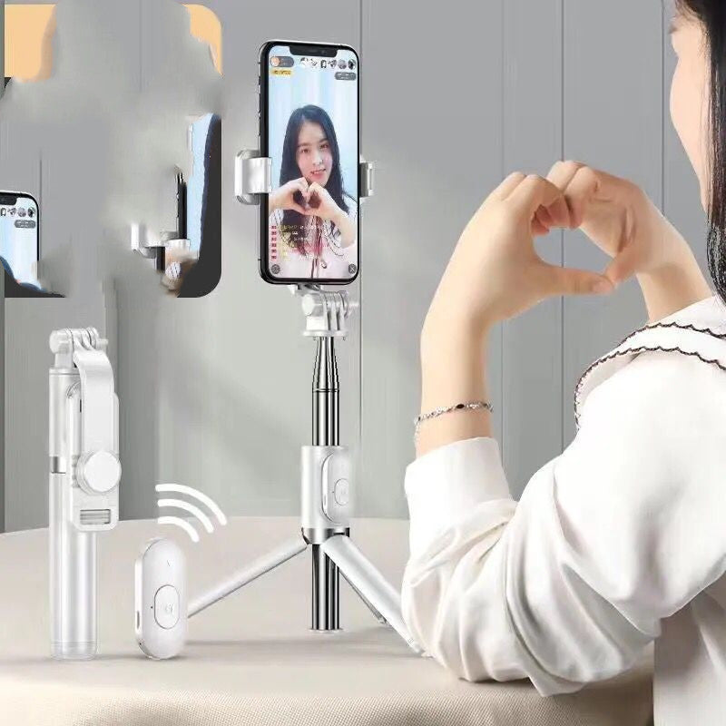 Compatible with Apple, Selfie Stick Fill Light Multifunction Integrated Portable Bluetooth Tripod Net Celebrity