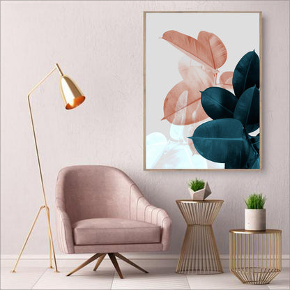 Bedroom painting peony frameless painting core
