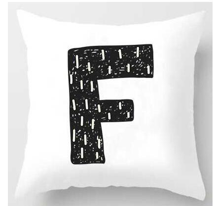 Cute Design Alphabet L Cushion Cover