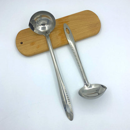 Stainless Steel Grease Strainer Long Handle Household Ladle Oil Filter