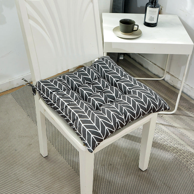 Simple Printed Square Cushion Cartoon Bay Window