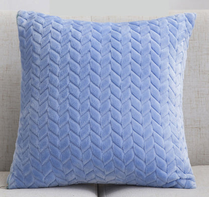 Flannel Leaf Flower Cushion Cover Sofa Cushion Fabric Sofa Hugging Pillow Cover
