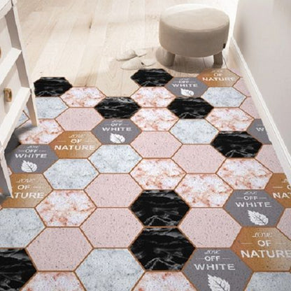 Nordic Door Floor Mat Entryway Silk Ring Foot Carpet