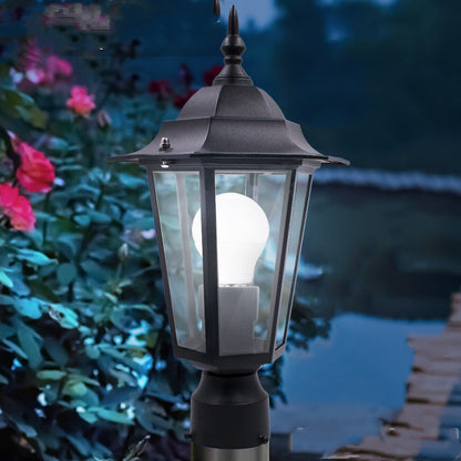Column hexagonal wall lamp