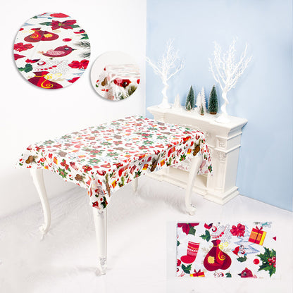 Christmas Printed Creative Dining Table Tablecloth