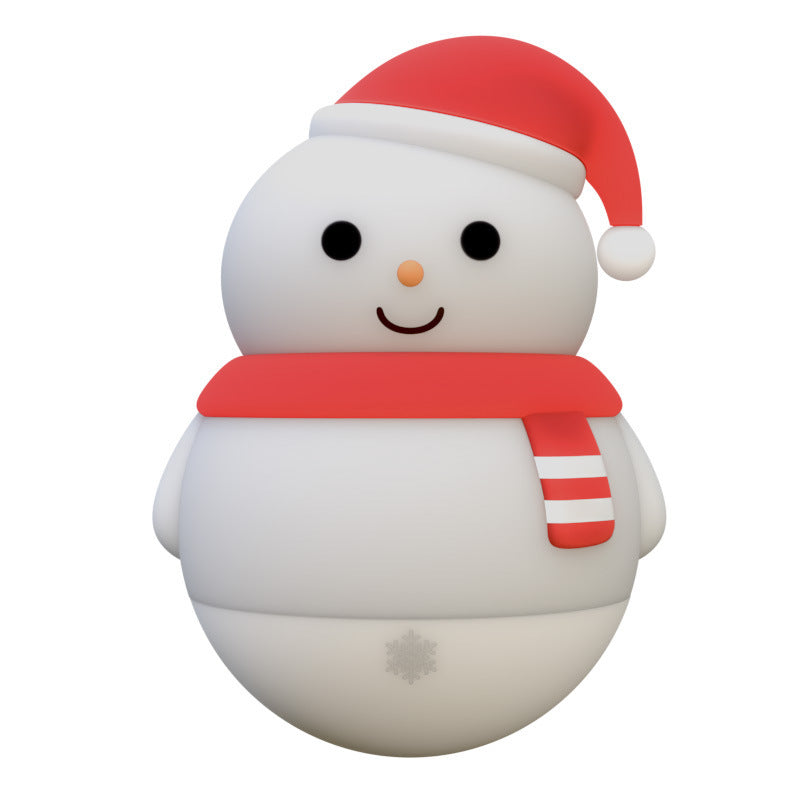 Snowman Silicone Pat Lamp Bedroom Decoration