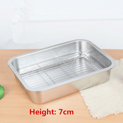 304 Stainless Steel Dish Strainer Frying Basin Draining Vegetable washing basin