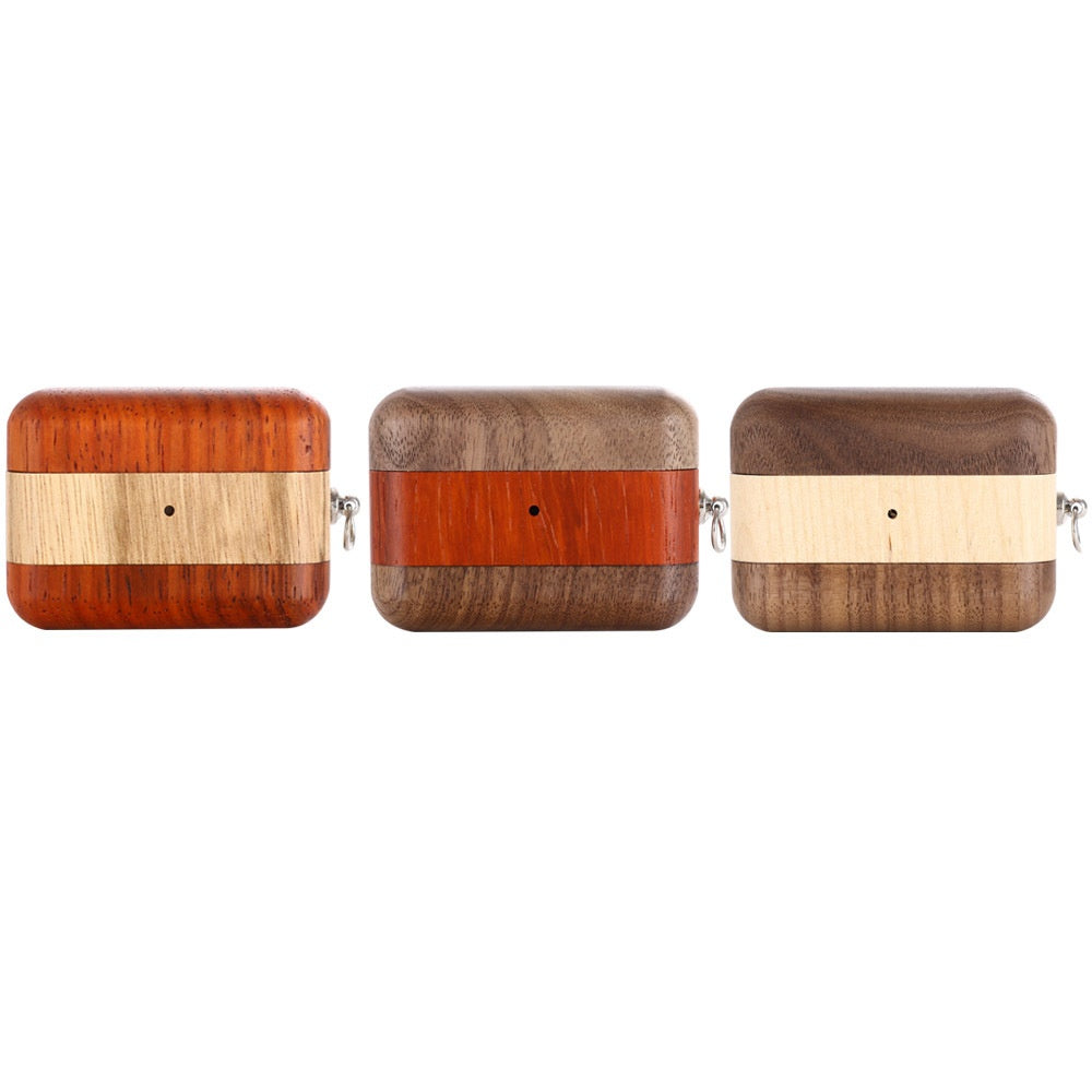 Compatible with Apple, AirPods Pro solid wood headphone covers