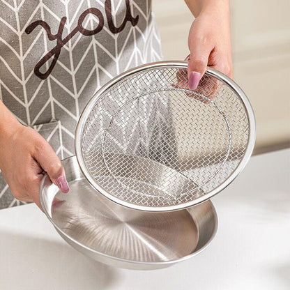 Home Fashion Simple Stainless Steel Fried Strainer
