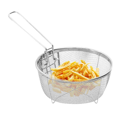 Household Round Frying Basket Can Be Folded