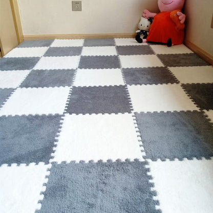 Plush Carpet Bedroom Girly Style Room Bedside Princess Stain-resistant Easy To Care Whole Shop Mosaic Foam Floor Mat