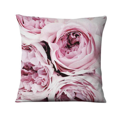 Floral Digital Print Pillowcase Green Plant Cushion Cover
