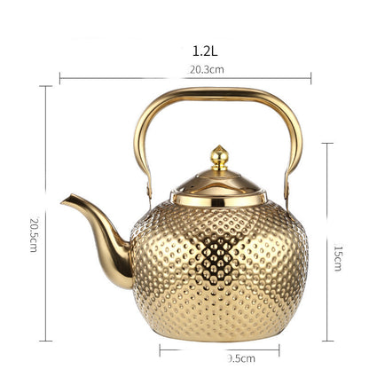 Spherical Handle Stainless Steel With Strainer Household Tea Table Kettle