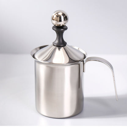 400ml Cappuccino Japanese Style Double Strainer Manual Milk Foam Coffee