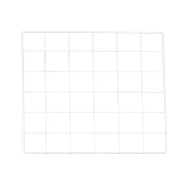 Grid wall storage rack