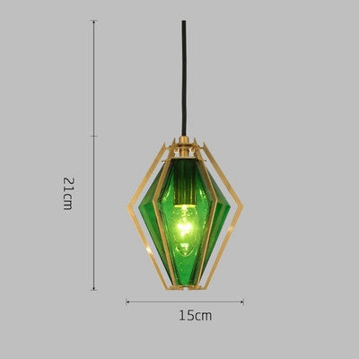 Postmodern Stained Glass Dining Room Chandelier