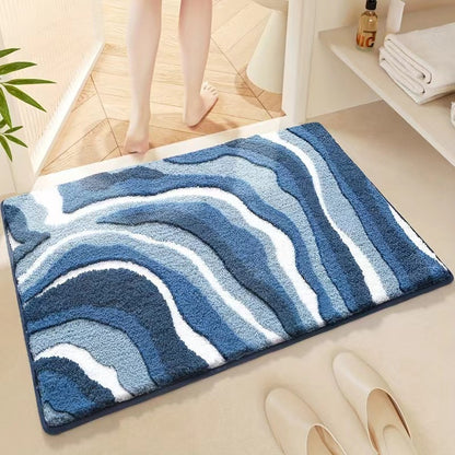 Bathroom Non-slip Decorative Cashmere-like Carpet Bathroom Absorbent Stain-resistant Floor Mat