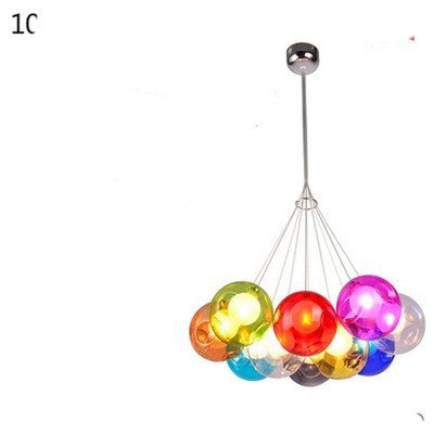 Creative Color Bubble Chandelier Dining Room
