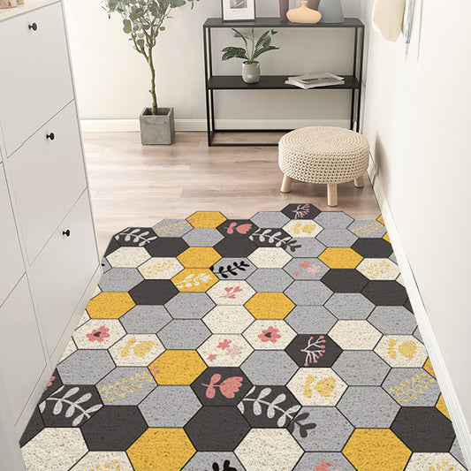 Nordic Door Floor Mat Entryway Silk Ring Foot Carpet