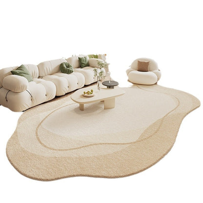 Cashmere-like Carpet Light Luxury Irregular Special-shaped Floor Mat