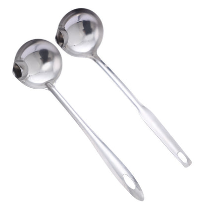 Stainless Steel Grease Strainer Long Handle Household Ladle Oil Filter