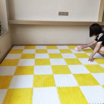 Plush Carpet Bedroom Girly Style Room Bedside Princess Stain-resistant Easy To Care Whole Shop Mosaic Foam Floor Mat