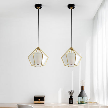 Postmodern Stained Glass Dining Room Chandelier