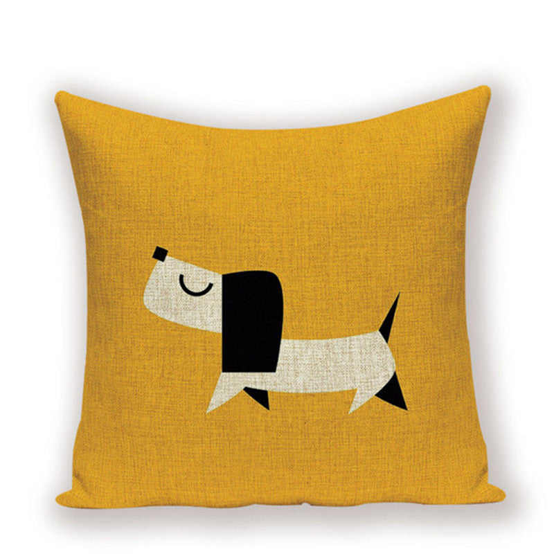 Dachshund Cushion Cover Fungus Sausage