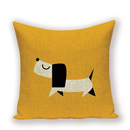 Dachshund Cushion Cover Fungus Sausage