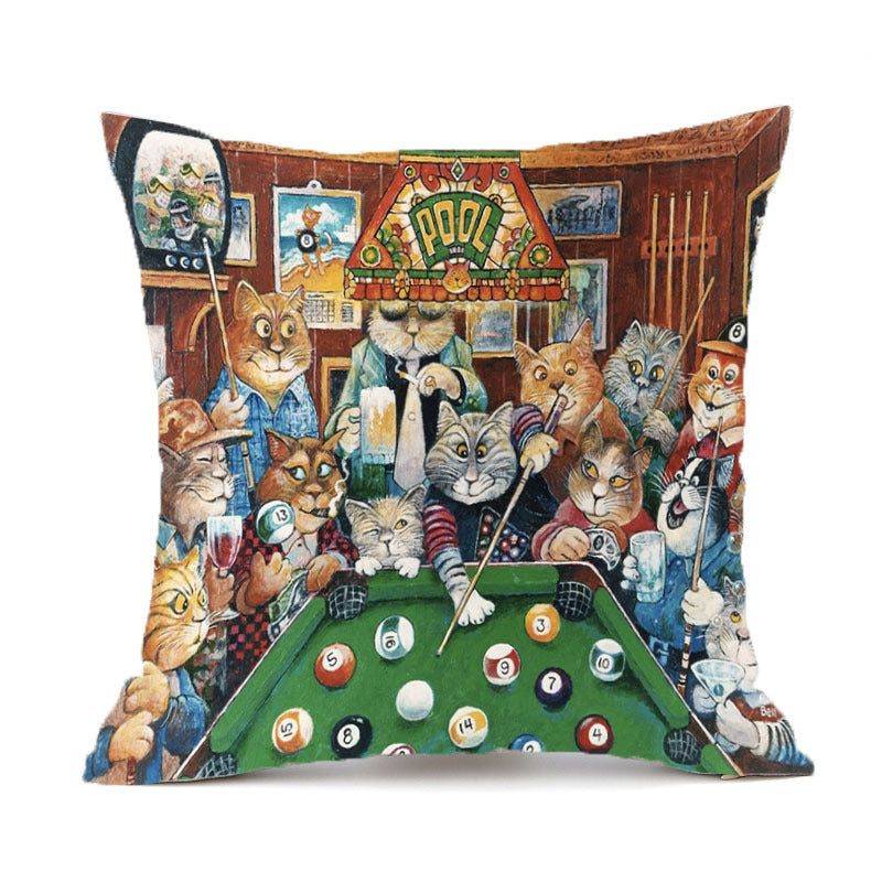 Animal Wolf Series Car Pillowcase Sofa Back Cushion Pillow