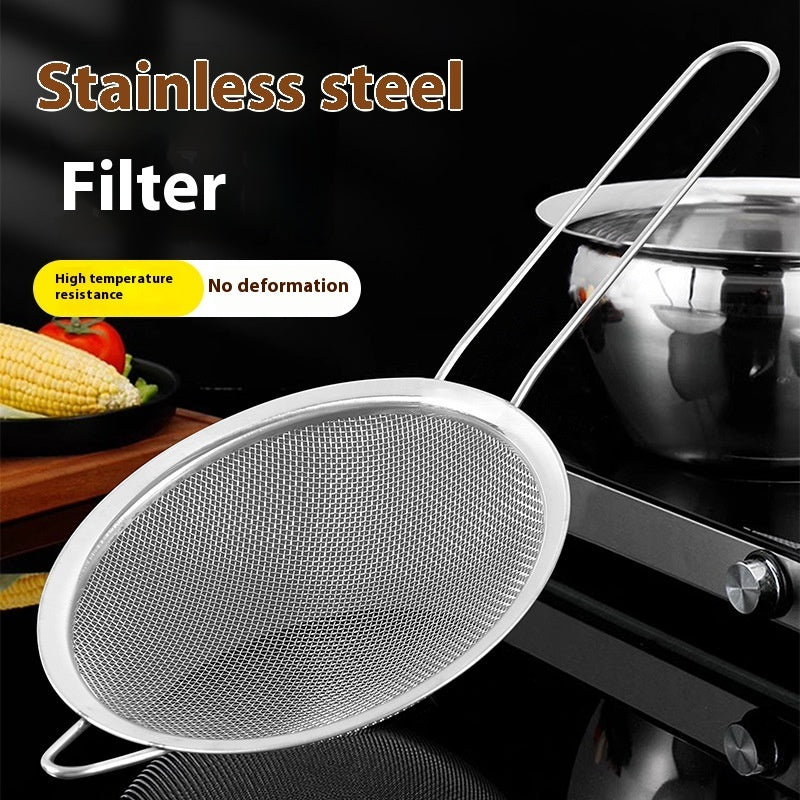 Stainless Steel Grease Trap Filter Colander Kitchen Strainer Spoon