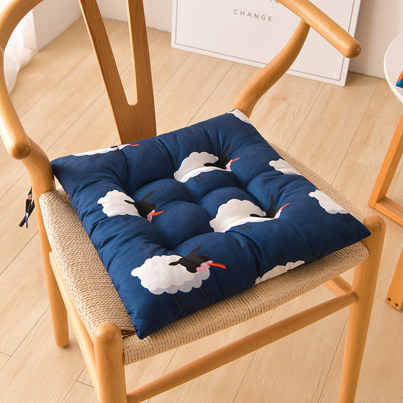 Simple Printed Square Cushion Cartoon Bay Window