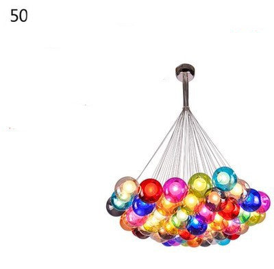 Creative Color Bubble Chandelier Dining Room