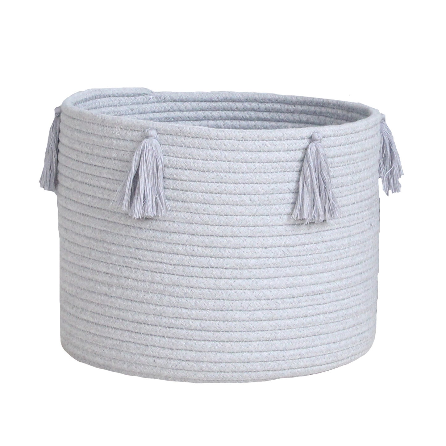 Hand-woven storage bucket
