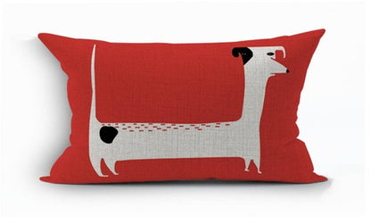 Dachshund Cushion Cover Fungus Sausage
