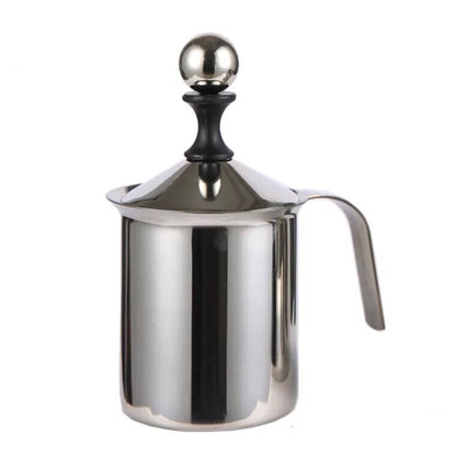 400ml Cappuccino Japanese Style Double Strainer Manual Milk Foam Coffee