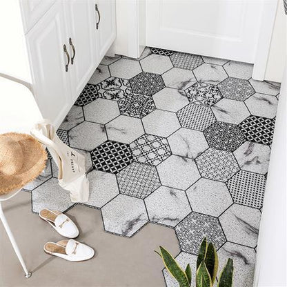 Nordic Door Floor Mat Entryway Silk Ring Foot Carpet