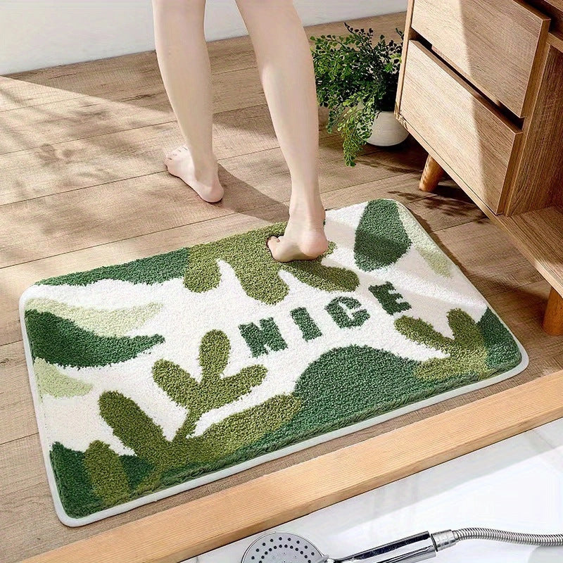 Bathroom Non-slip Decorative Cashmere-like Carpet Bathroom Absorbent Stain-resistant Floor Mat