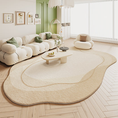 Cashmere-like Carpet Light Luxury Irregular Special-shaped Floor Mat