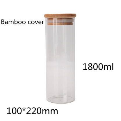 Room glass storage jar