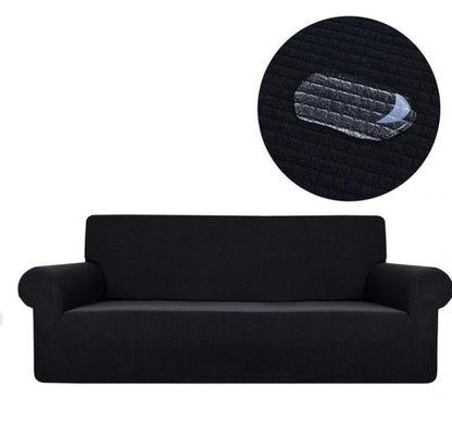 Knitted Polar Fleece Thickened Stretch Single And Double Three-seat Sofa Cover All-inclusive Cushion