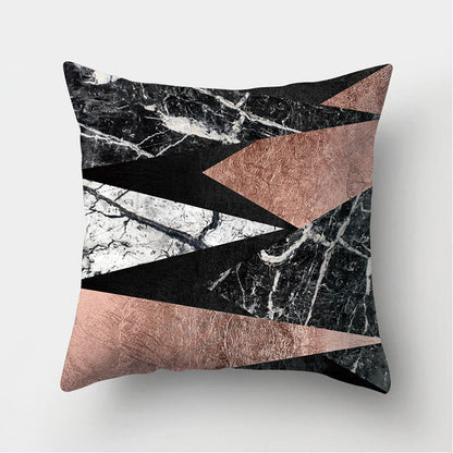 Leather Velvet Pillowcase Sofa Cushion Cover