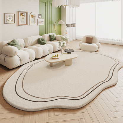 Cashmere-like Carpet Light Luxury Irregular Special-shaped Floor Mat