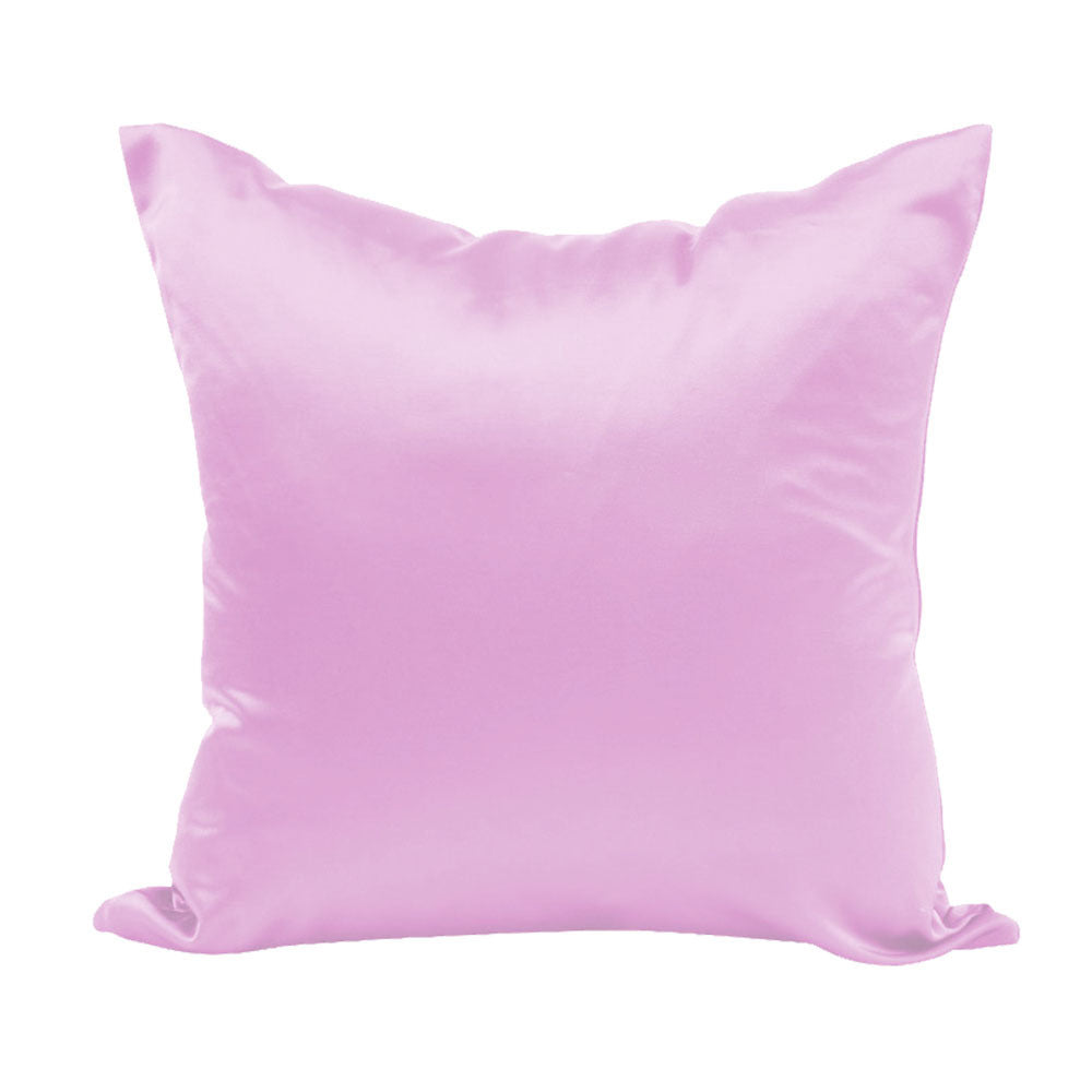 Solid Color Imitation Silk Sofa Cushion Cover