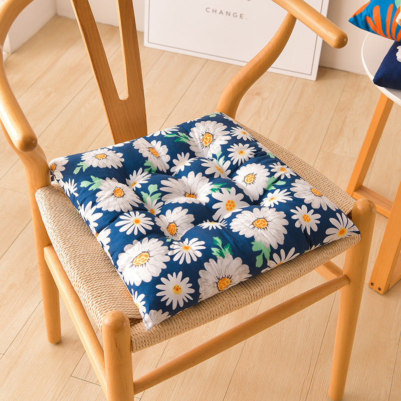 Simple Printed Square Cushion Cartoon Bay Window
