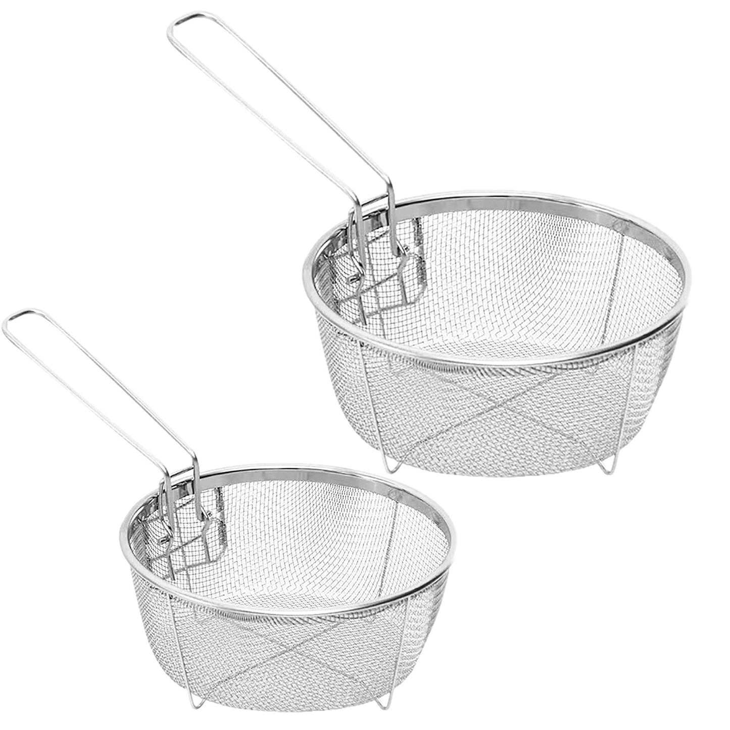 Household Round Frying Basket Can Be Folded