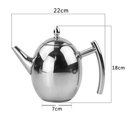Household Stainless Steel Teapot With Strainer